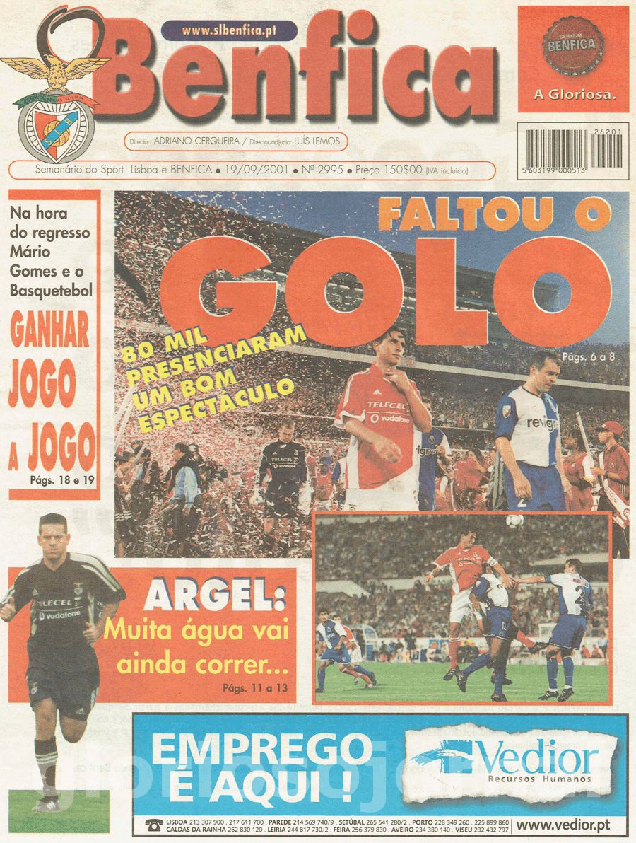 jornal o benfica 2995 2001-09-19